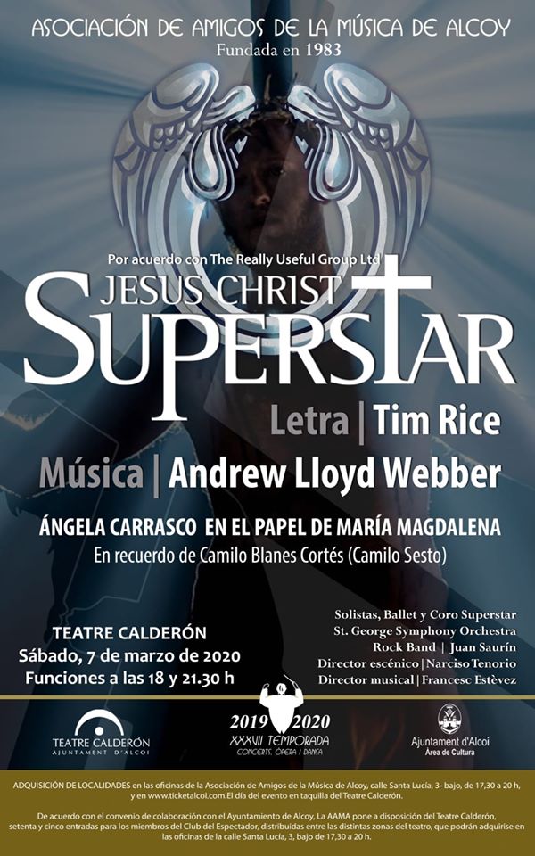 GUITARRA SOLISTA Y DIRECTOR ROCK BAND EN EL HOMENAJE A CAMILO SESTO EN ALCOY – «JESUCRISTO SUPERSTAR»